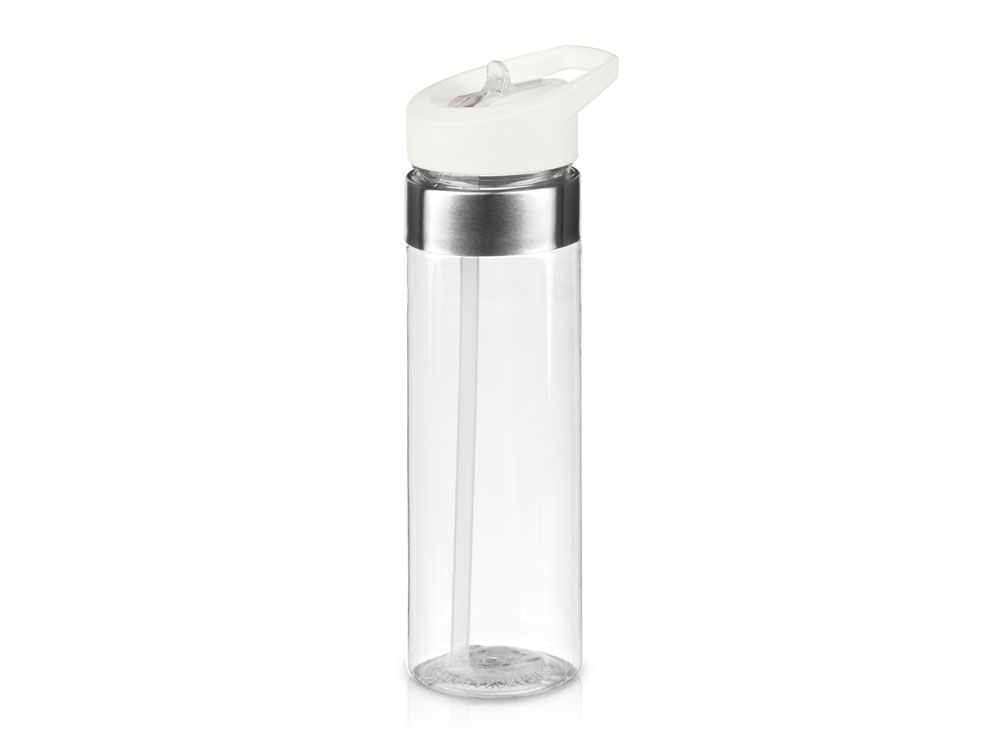 Бутылка для воды Pallant , тритан, 700мл, прозрачный/белый - купить оптом