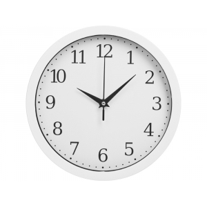 Пластиковые настенные часы  диаметр 25,5 см Yikigai, белый - купить оптом