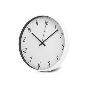 Пластиковые настенные часы  диаметр 30 см Carte blanche, белый - купить оптом