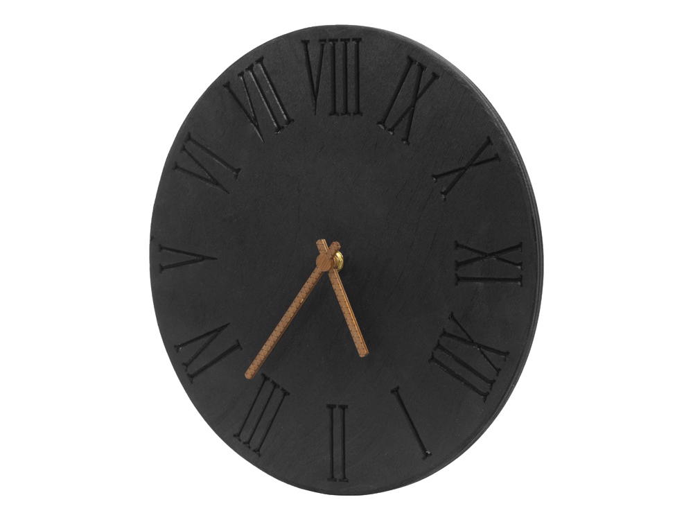 Часы деревянные Magnus, 28 см, черный - купить оптом