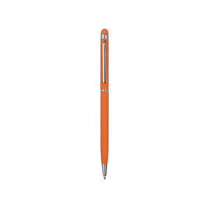 Ручка-стилус шариковая Jucy Soft с покрытием soft touch, оранжевый (Р) - купить оптом