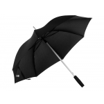 Зонт-трость 7560 Alu с деталями из прочного алюминия, полуавтомат, черный, фото 1