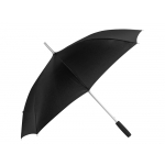 Зонт-трость 7560 Alu с деталями из прочного алюминия, полуавтомат, черный, фото 2
