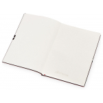 Блокнот Horizon с горизонтальной резинкой, гибкая обложка, 80 листов, красный, фото 1