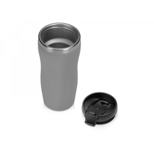 Термокружка Mony Steel 350 мл, soft touch, серый (P) - купить оптом