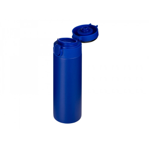 Вакуумная термокружка Waterline с медной изоляцией Bravo, 400 мл, тубус, синий - купить оптом