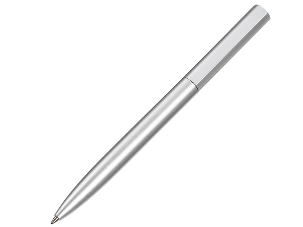 Шариковая металлическая ручка Minimalist, серебристая, серебристый - купить оптом