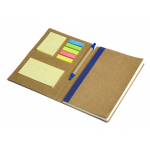 Блокнот с ручкой и набором стикеров А5 Write and stick, синий, фото 1