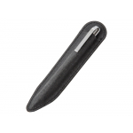 Шариковая ручка из переработанной стали и переработанной кожи Venera, серая, серебристый/серый, фото 3