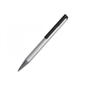 Металлическая шариковая ручка с флеш-картой на 8 Гб Jobs, серебристая, серебристый/черный - купить оптом
