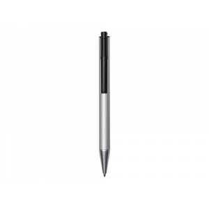 Металлическая шариковая ручка с флеш-картой на 8 Гб Jobs, серебристая, серебристый/черный - купить оптом