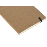 Блокнот Sevilia Soft, гибкая обложка из крафта A5, 80 листов, крафтовый/черный, фото 3