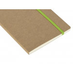 Блокнот Sevilia Soft, гибкая обложка из крафта A5, 80 листов, крафтовый/зеленое яблоко, фото 3