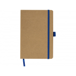 Блокнот Sevilia Hard, твердая обложка из крафта A5, 80 листов, крафтовый/синий, фото 4