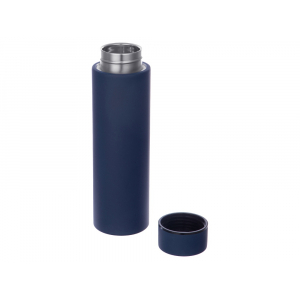 Вакуумный термос с двойными стенками и медным слоем Torso, 480 мл, темно-синий - купить оптом