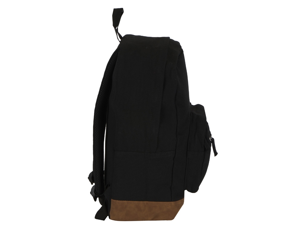 Рюкзак Shammy с эко-замшей для ноутбука 15, черный - купить оптом