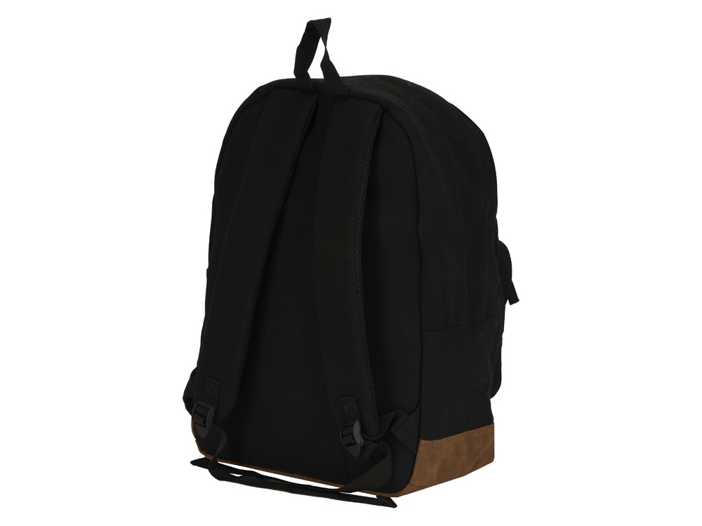 Рюкзак Shammy с эко-замшей для ноутбука 15, черный - купить оптом