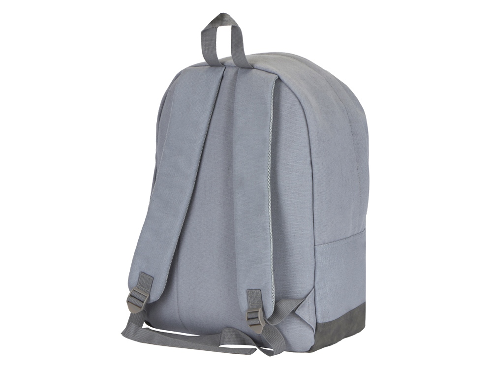 Рюкзак Shammy с эко-замшей для ноутбука 15, серый - купить оптом