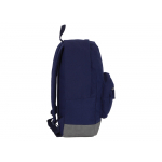Рюкзак Shammy с эко-замшей для ноутбука 15, синий, фото 3