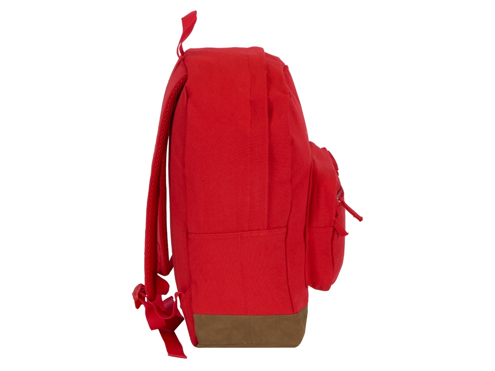 Рюкзак Shammy с эко-замшей для ноутбука 15, красный - купить оптом