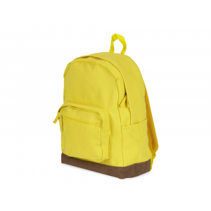 Рюкзак Shammy с эко-замшей для ноутбука 15, желтый - купить оптом