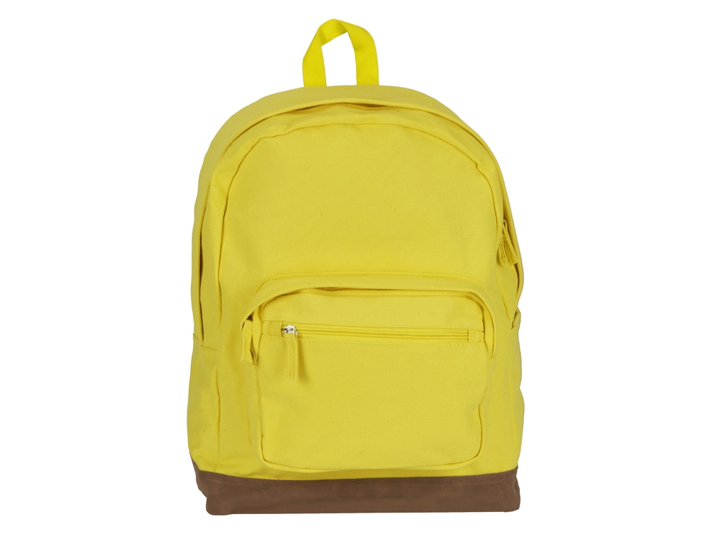 Рюкзак Shammy с эко-замшей для ноутбука 15, желтый - купить оптом