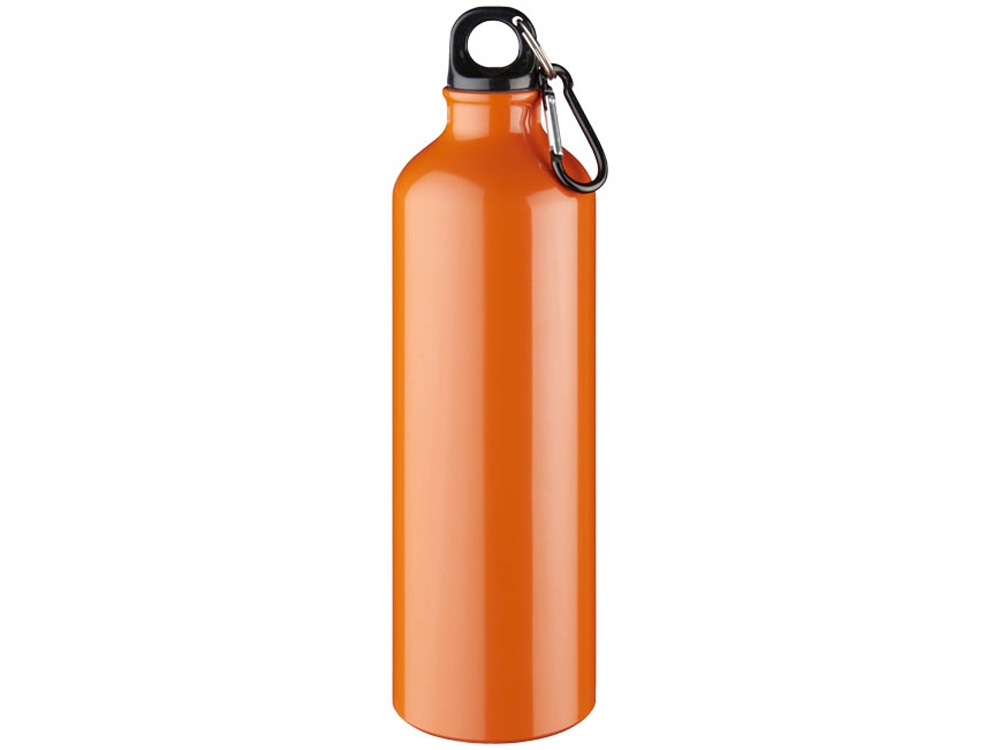 Алюминиевая бутылка для воды Oregon объемом 770 мл с карабином - Оранжевый (P), оранжевый - купить оптом