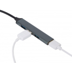 USB-хаб Link с коннектором 2-в-1 USB-C и USB-A, 2.0/3.0, серый, фото 4