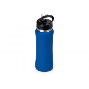 Бутылка для воды Bottle C1, сталь, soft touch, 600 мл, синий - купить оптом