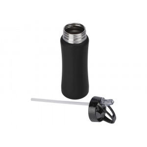 Бутылка для воды Bottle C1, сталь, soft touch, 600 мл, черный - купить оптом