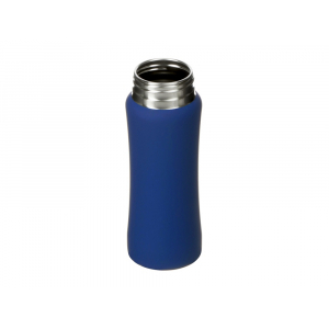 Бутылка для воды Bottle C1, сталь, soft touch, 600 мл, темно-синий - купить оптом