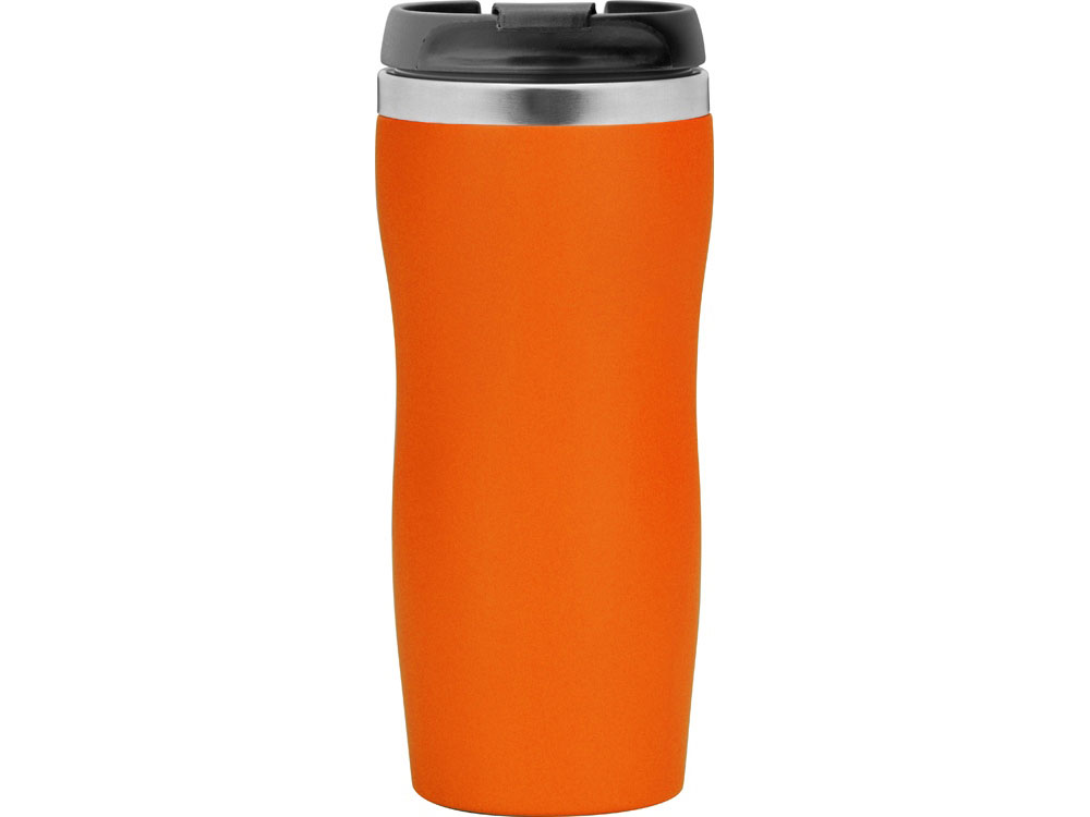 Термокружка Double wall mug C1, soft touch, 350 мл, оранжевый - купить оптом