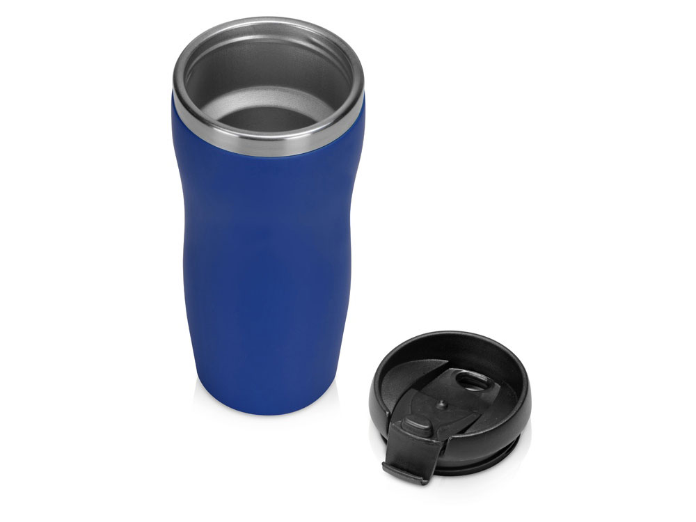 Термокружка Double wall mug C1, soft touch, 350 мл, синий - купить оптом