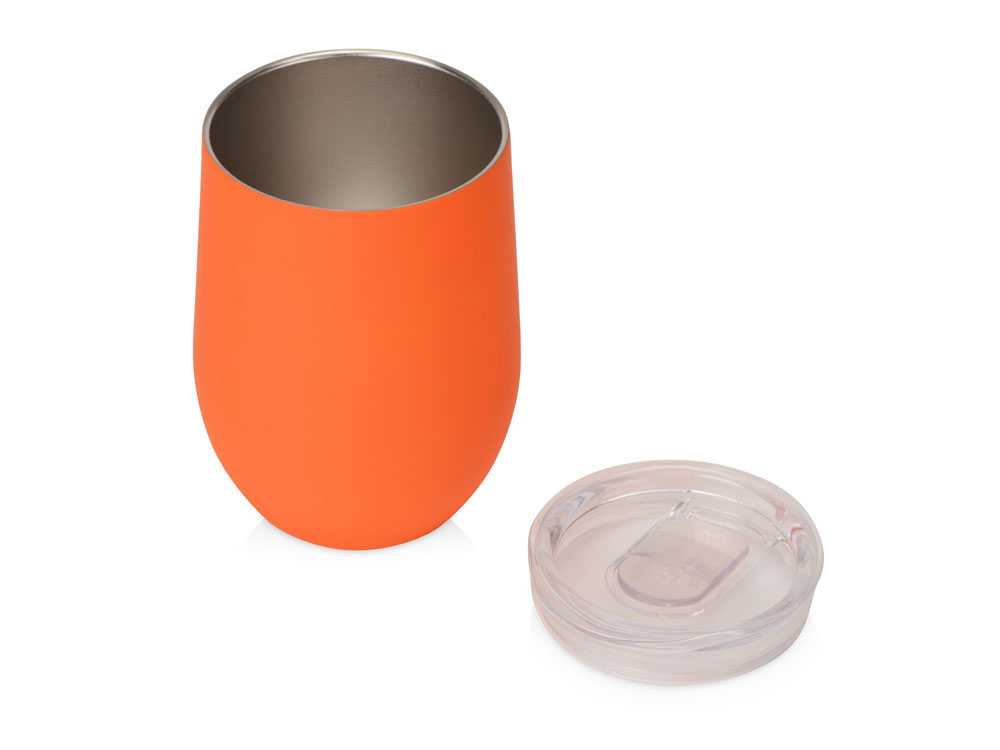 Термокружка Vacuum mug C1, soft touch, 370мл, оранжевый - купить оптом