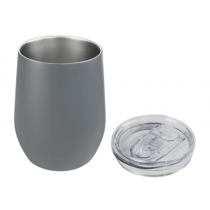 Термокружка Vacuum mug C1, soft touch, 370мл, серый, средне-серый - купить оптом
