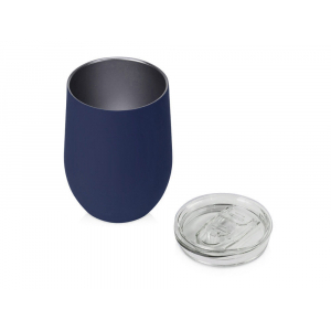 Термокружка Vacuum mug C1, soft touch, 370мл, темно-синий - купить оптом
