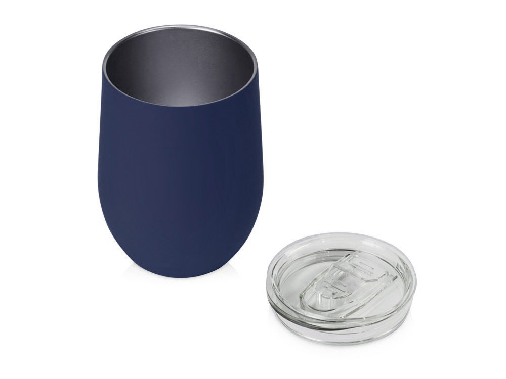 Термокружка Vacuum mug C1, soft touch, 370мл, темно-синий - купить оптом