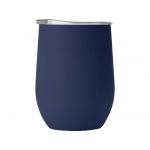 Термокружка Vacuum mug C1, soft touch, 370мл, темно-синий, фото 2