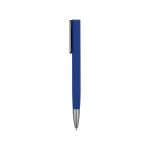 Ручка металлическая шариковая Insomnia софт-тач с зеркальным слоем, темно-синяя с серым, серый/темно-синий, фото 2