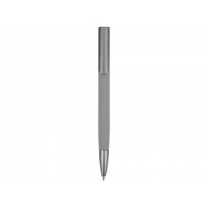 Ручка металлическая шариковая Insomnia софт-тач с зеркальным слоем, серая с серым, серый - купить оптом