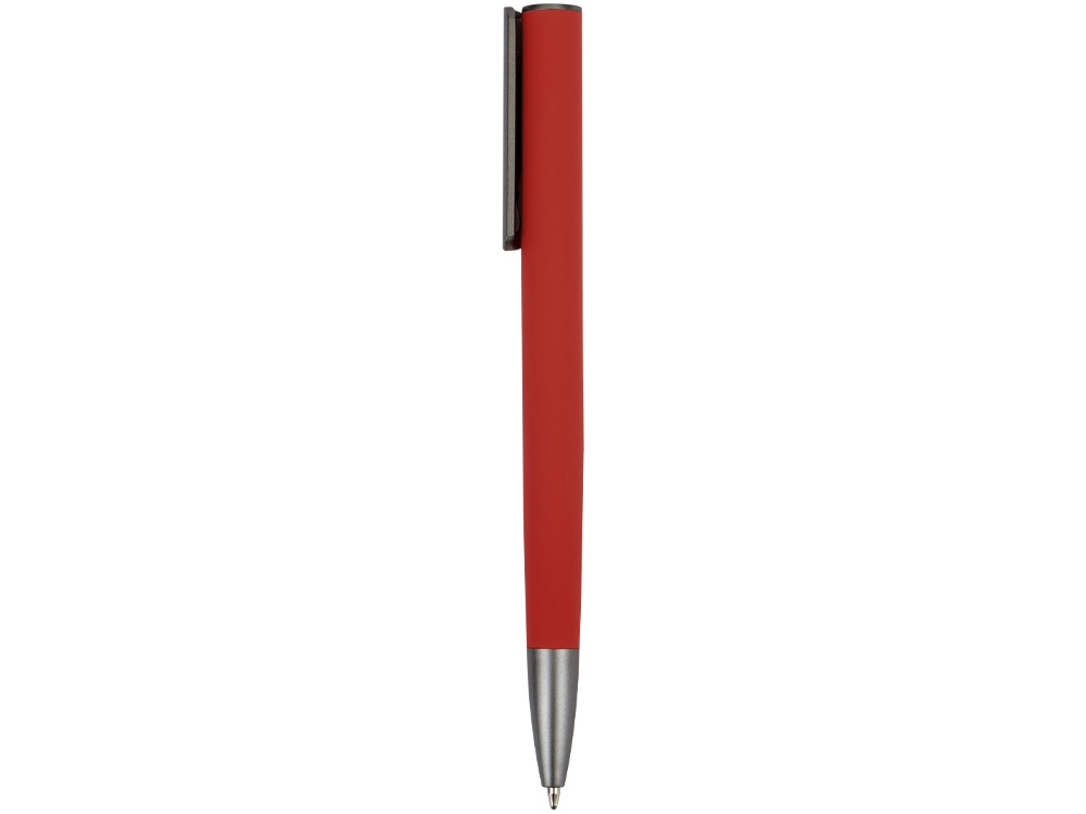Ручка металлическая шариковая Insomnia софт-тач с зеркальным слоем, красная с серым, серый/красный - купить оптом