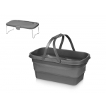 Складная корзинка для пикника со столиком Flod, темно-серый