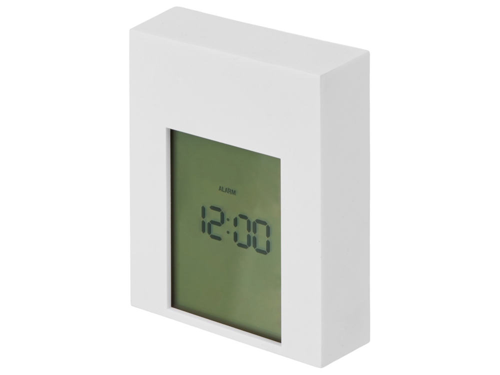 Настольные электронные мультифункциональные часы Rotatio с подсветкой, белый - купить оптом