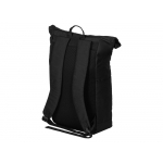 Рюкзак на липучке Vel из переработанного пластика, черный, фото 4
