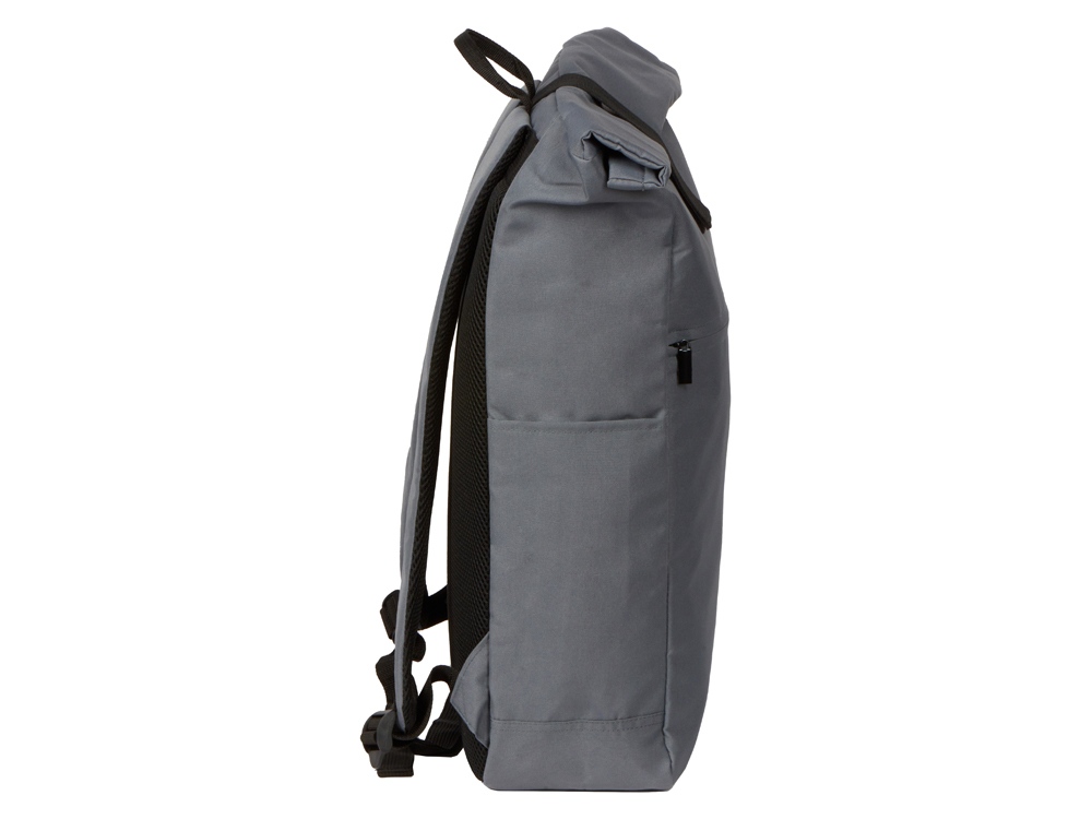 Рюкзак на липучке Vel из переработанного пластика, серый - купить оптом