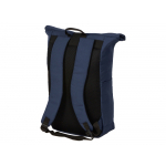 Рюкзак на липучке Vel из переработанного пластика, синий, фото 4