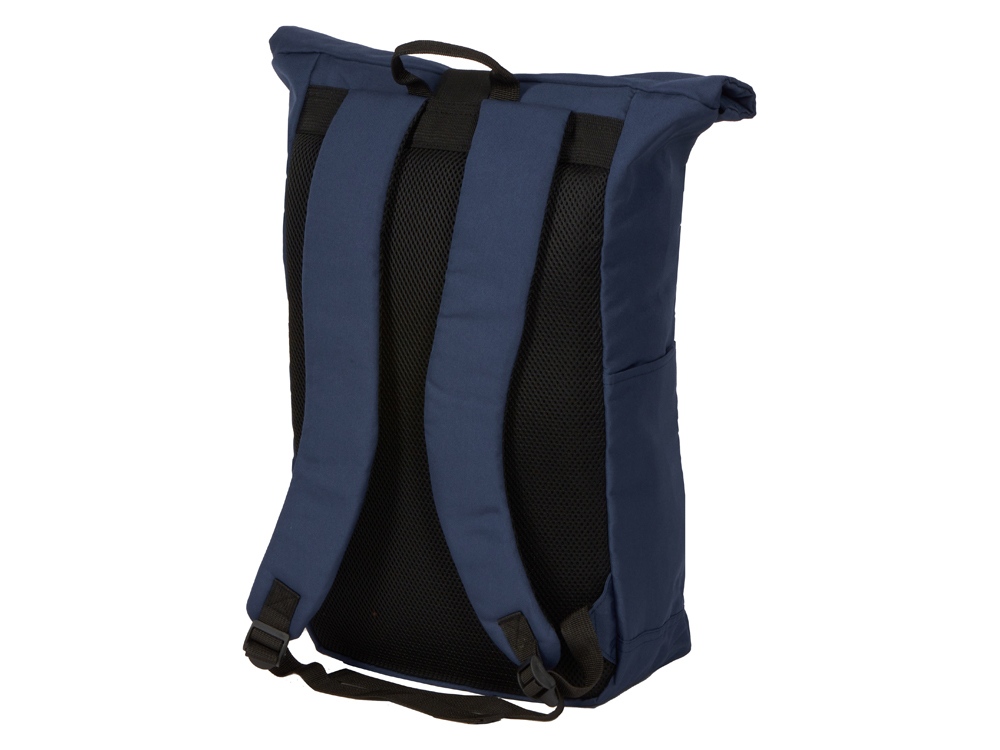 Рюкзак на липучке Vel из переработанного пластика, синий - купить оптом