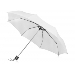 Зонт складной Columbus, механический, 3 сложения, с чехлом, белый (P)
