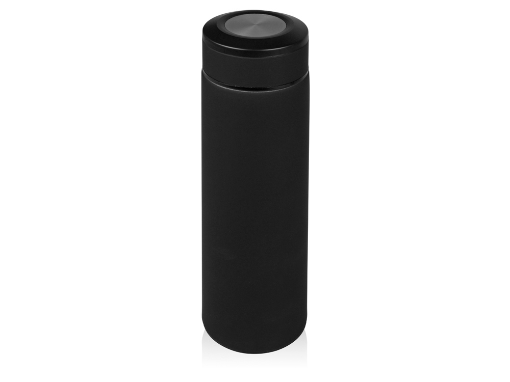 Термос Confident с покрытием soft-touch 420мл, черный (P) - купить оптом