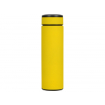 Термос Confident с покрытием soft-touch 420мл, желтый (P), фото 2